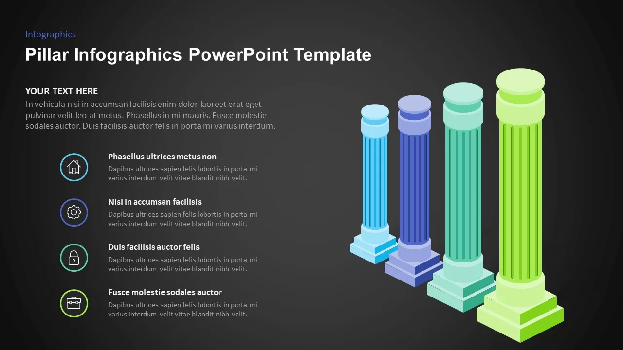 pillars graphic for powerpoint