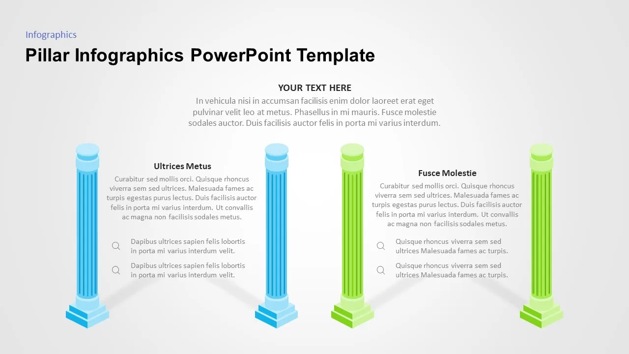 powerpoint pillar diagram template