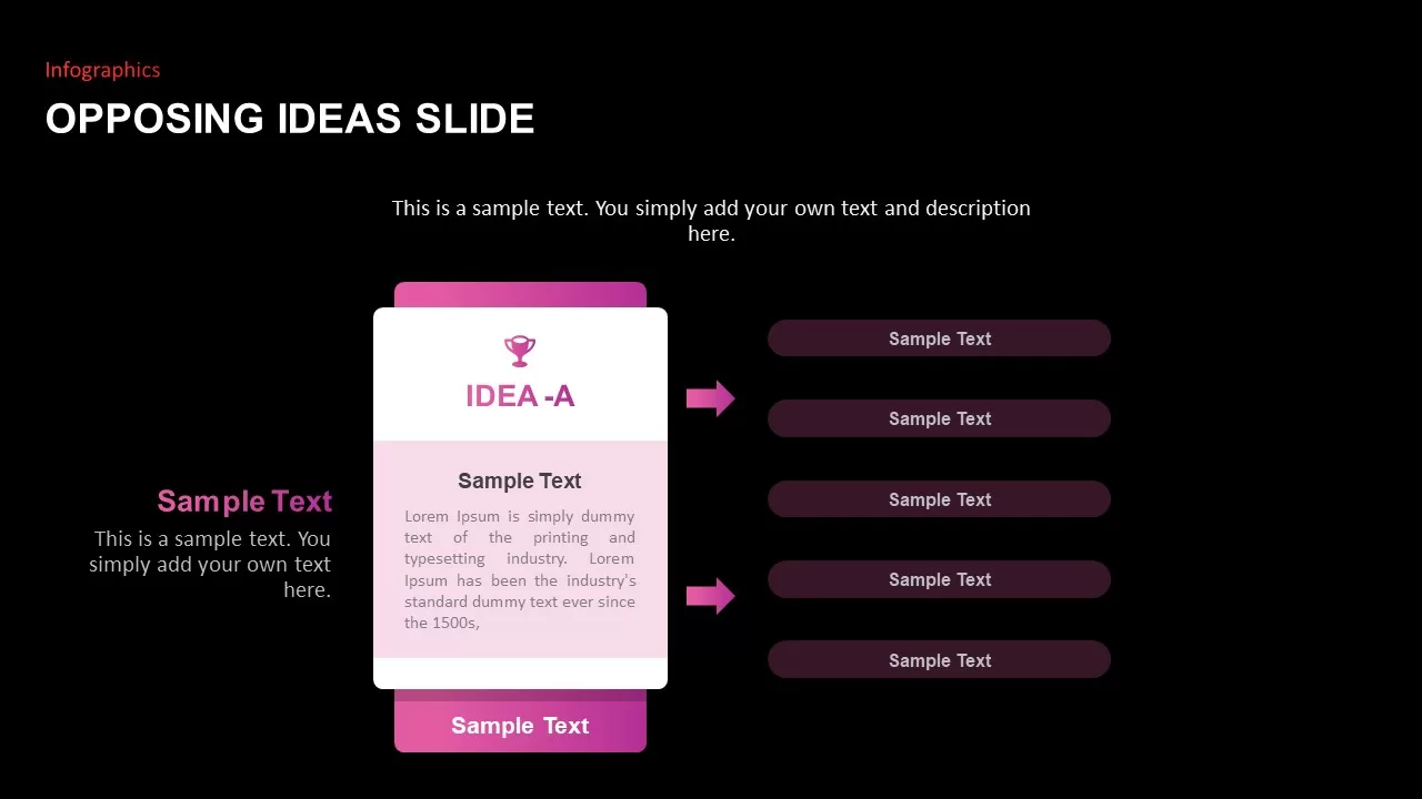 Opposing Ideas Slides Detailed dark