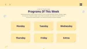 programs of this week