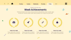 weekly achievements