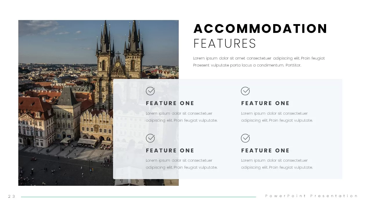 accomodation features