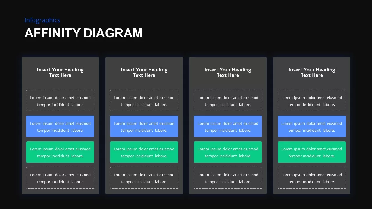 affinity diagram ppt template