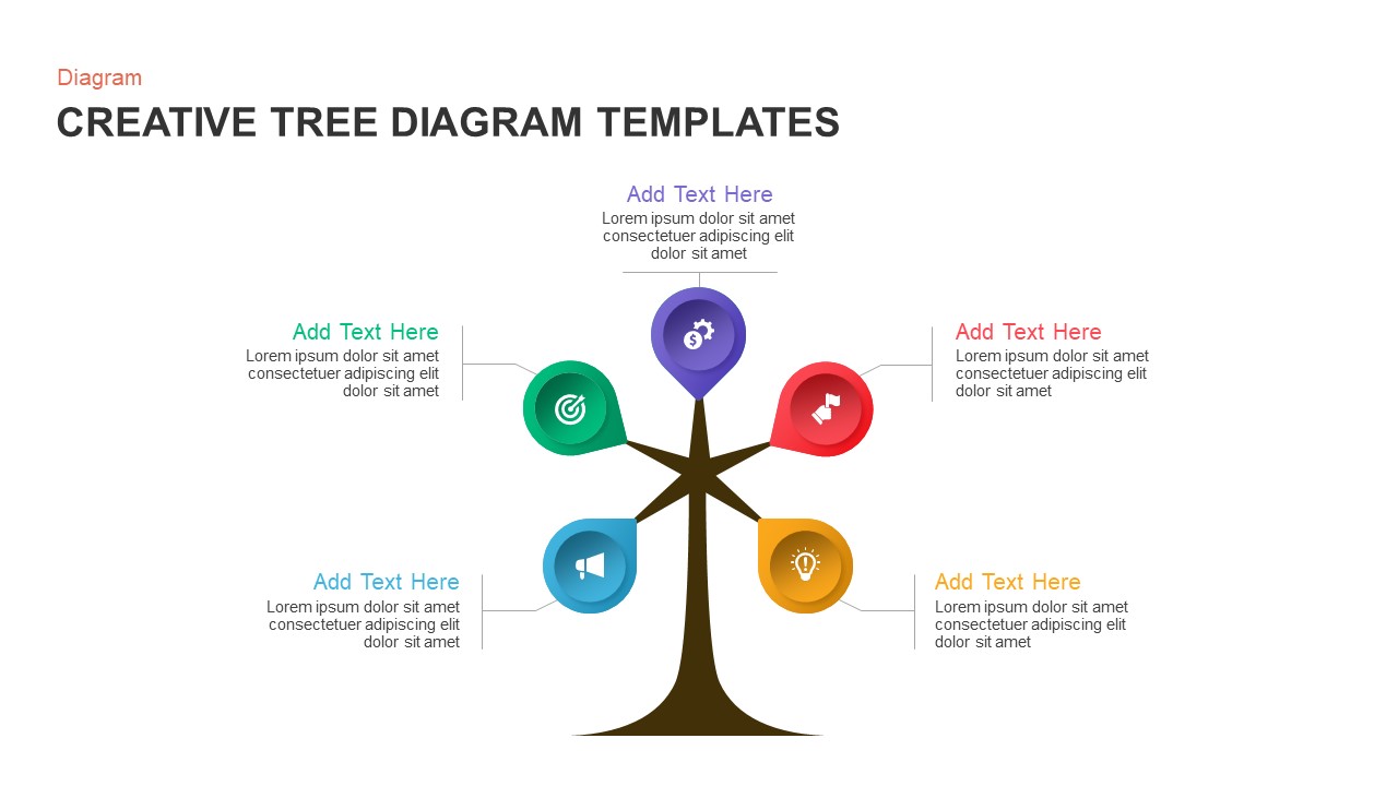 Creative Tree Diagram PPT Templates