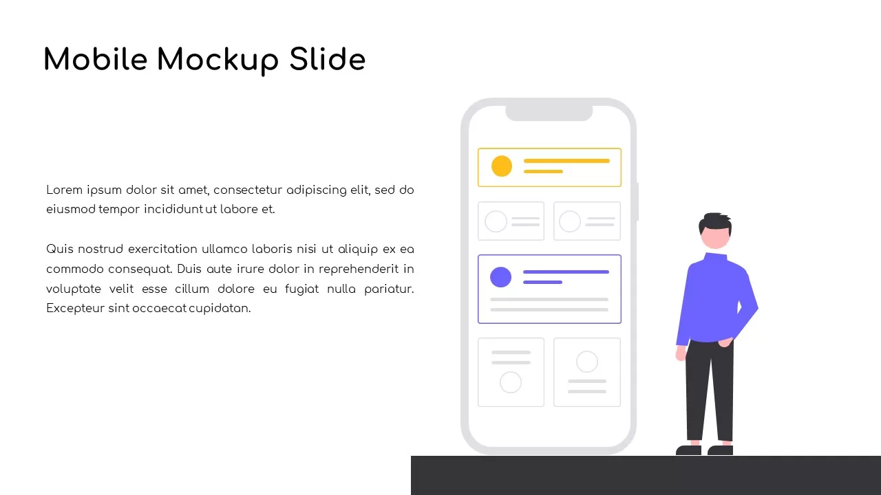 mobile mockup slide