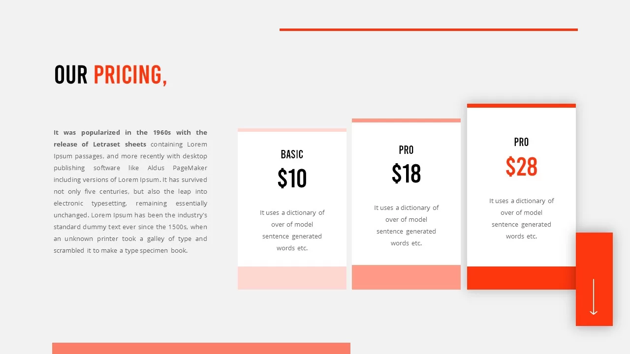 pricing template