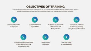 Employee Training Deck PowerPoint Template objectives