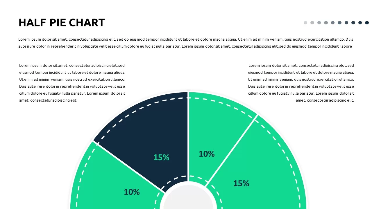 half pie chart