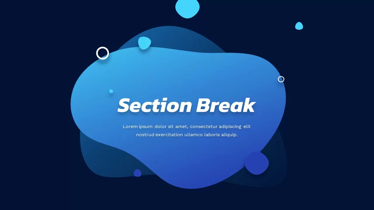 section break