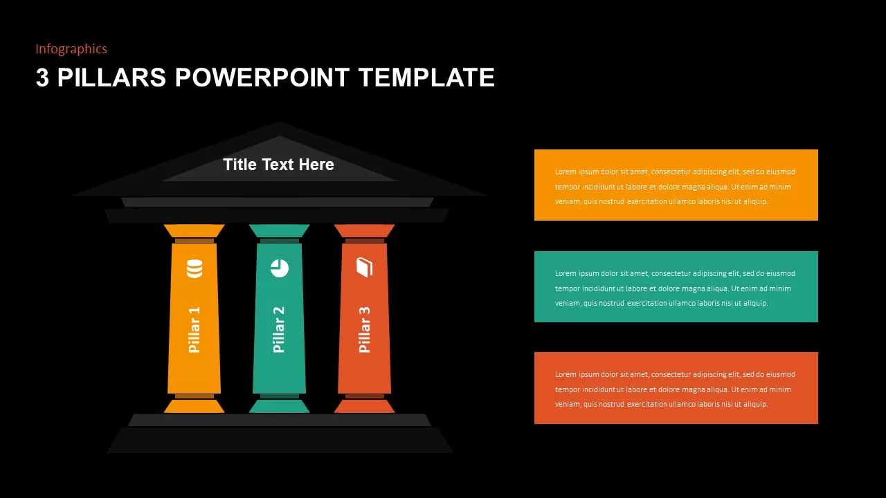 3 pillars presentation template