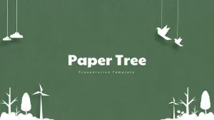 paper tree powerpoint template