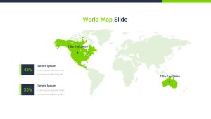 Free Real Estate PowerPoint Template Worldmap