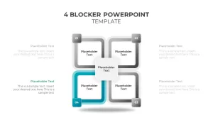 4 blocked ppt slide