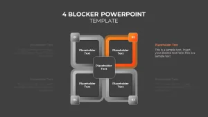 4 blocks slide ppt25 template