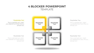 4 blocks slide template