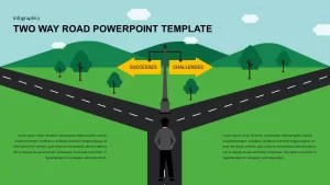 Two Way Road Template