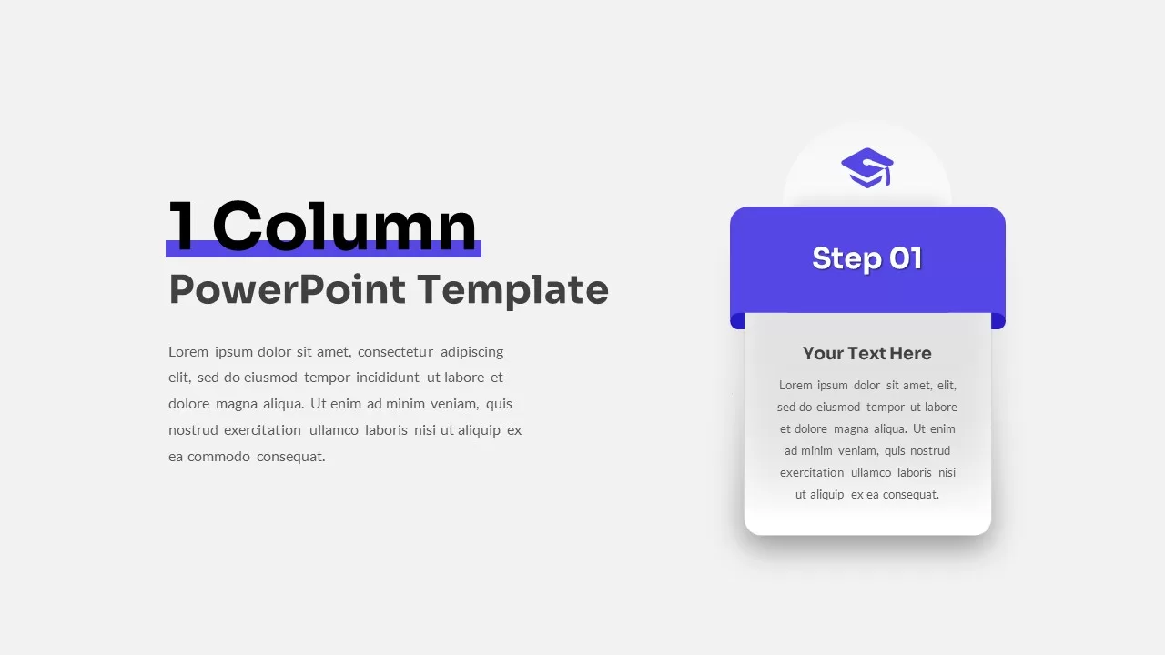 1 column PowerPoint templates