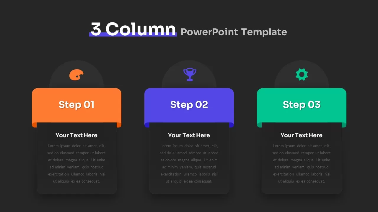 3 column PowerPoint