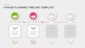 4 phase project plannig infographic