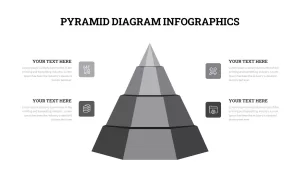 Black and white pyramid template