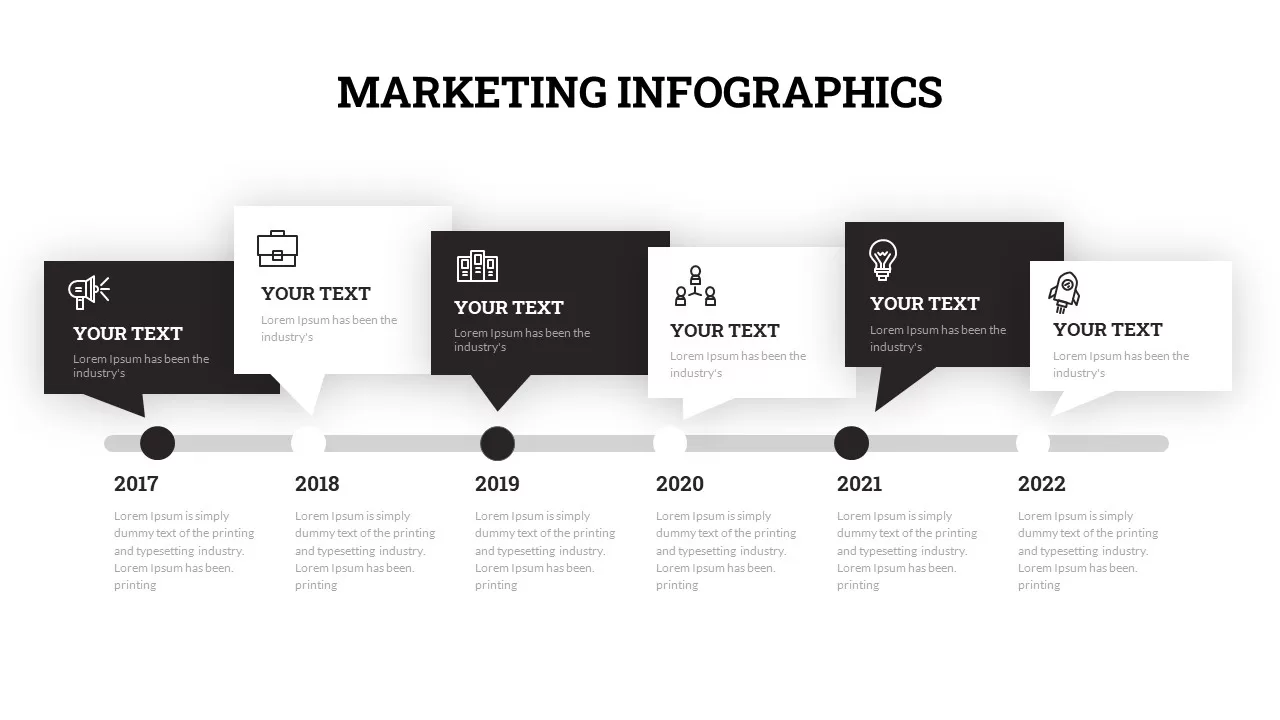 Black and white template powerpoint