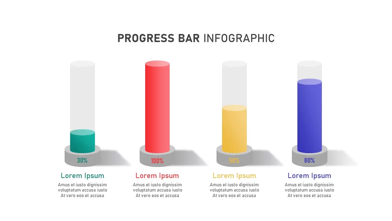 Progress bar infographics