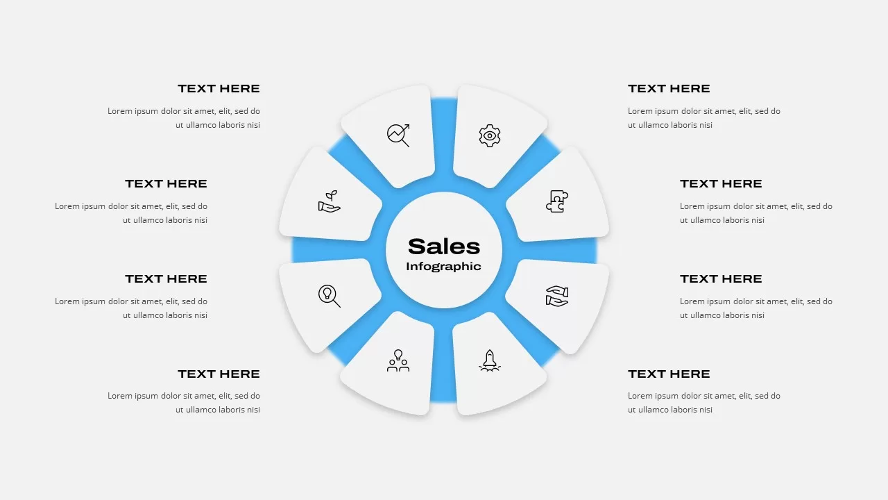 Sales infographic slide