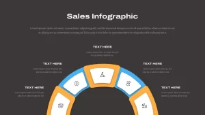 sales infographic arch template