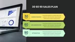 0 60 90 Day Sales Plan Template Dark