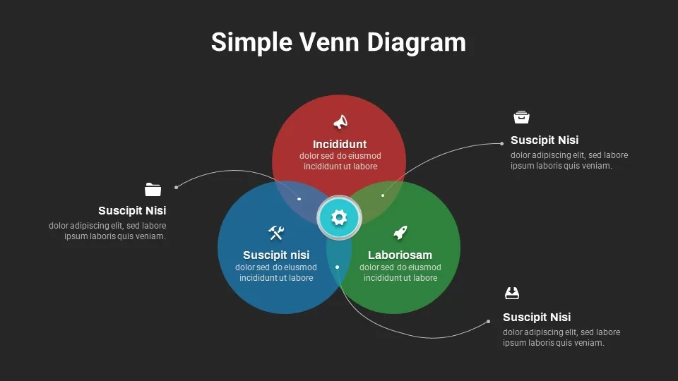 Free Simple Venn Diagram Dark