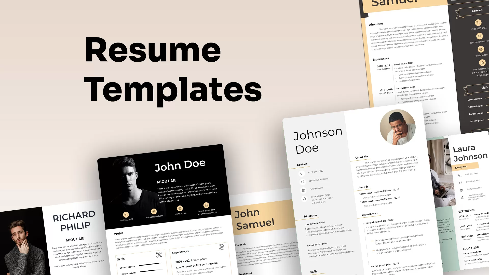 Resume powerpoint templates