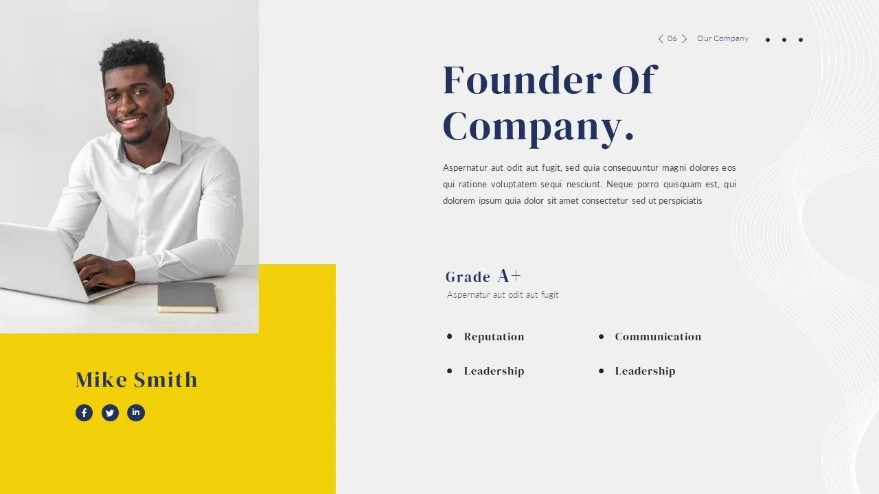 company-founder-template