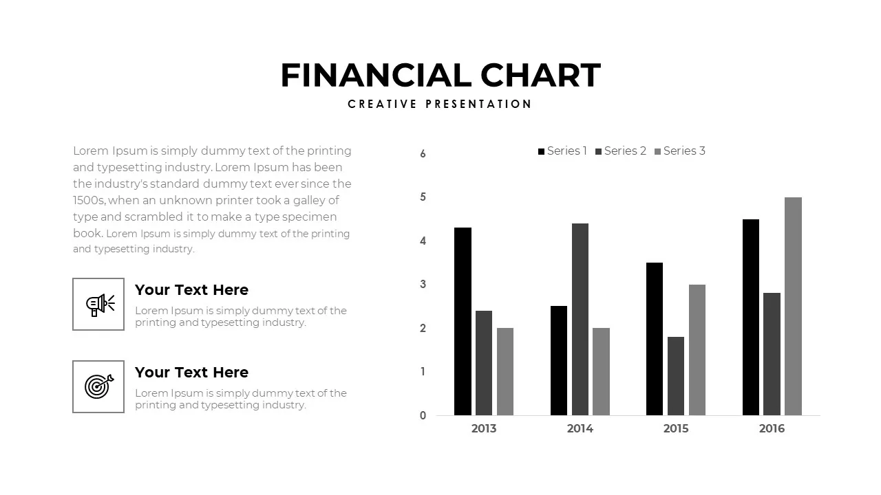 financnial chart slide