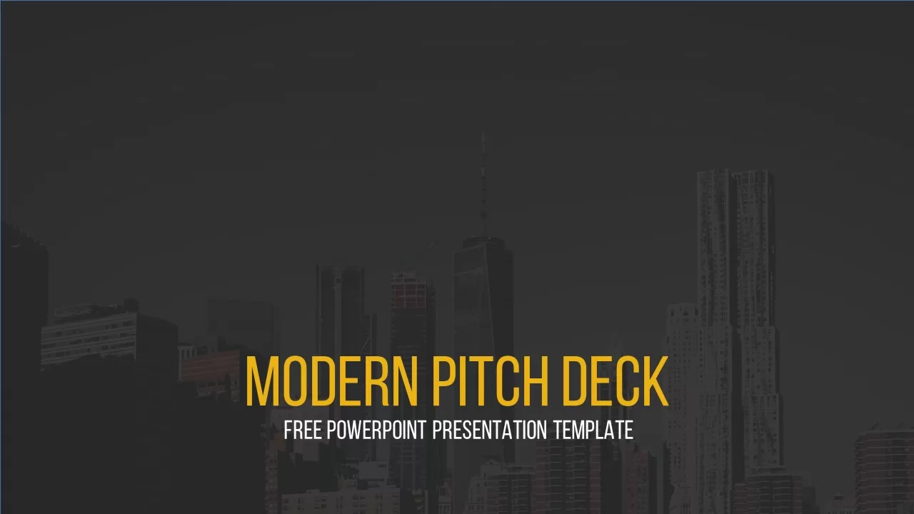 modern pitch deck