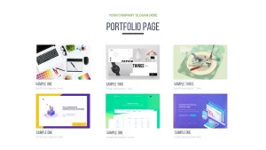 portfolio PowerPoint slide