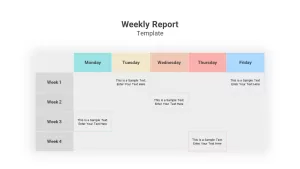 sample of weekly report