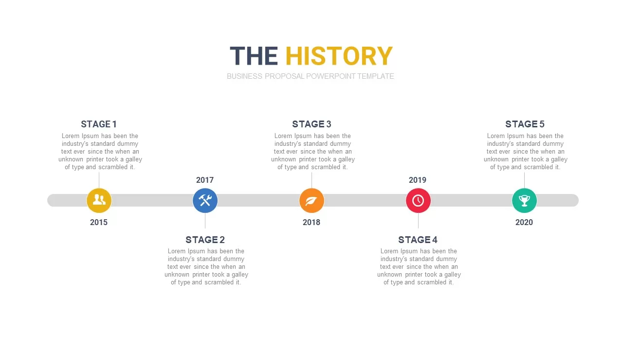 timeline ppt slide