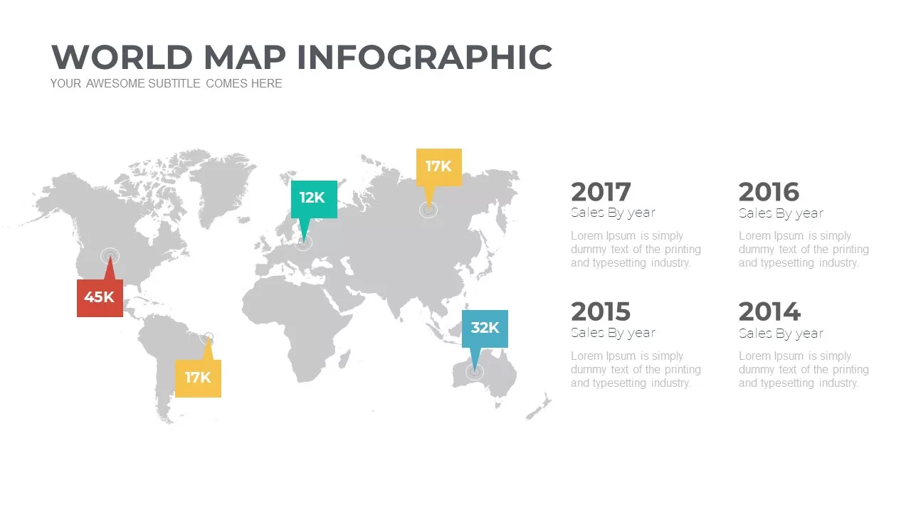 world map infographic