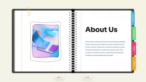 Free-Interactive-Notebook-ppt-template4