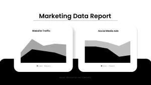 marketing data report slide