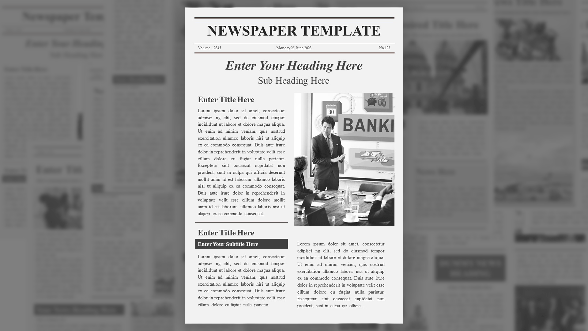 newspaper template