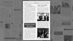 newspaper template slides