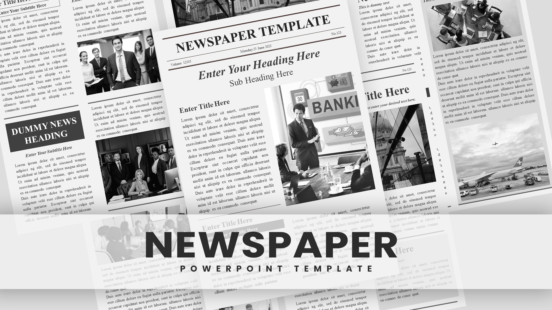 newspaper PowerPoint template for Presentation