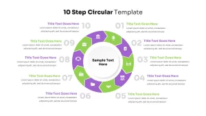 10 Step Circular Chevron Template