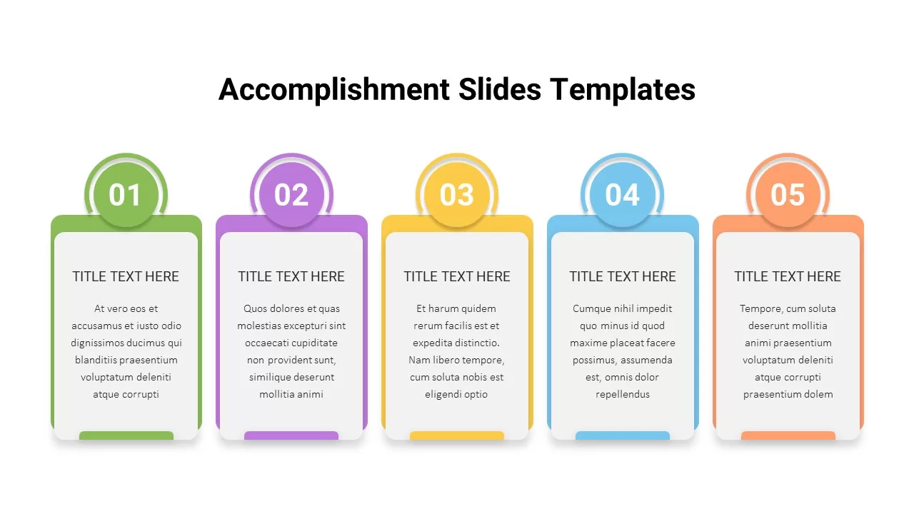 Accomplishment Slide Template