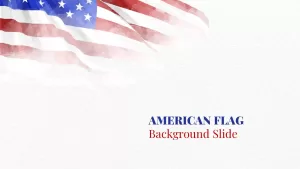 American Flag Background Slide