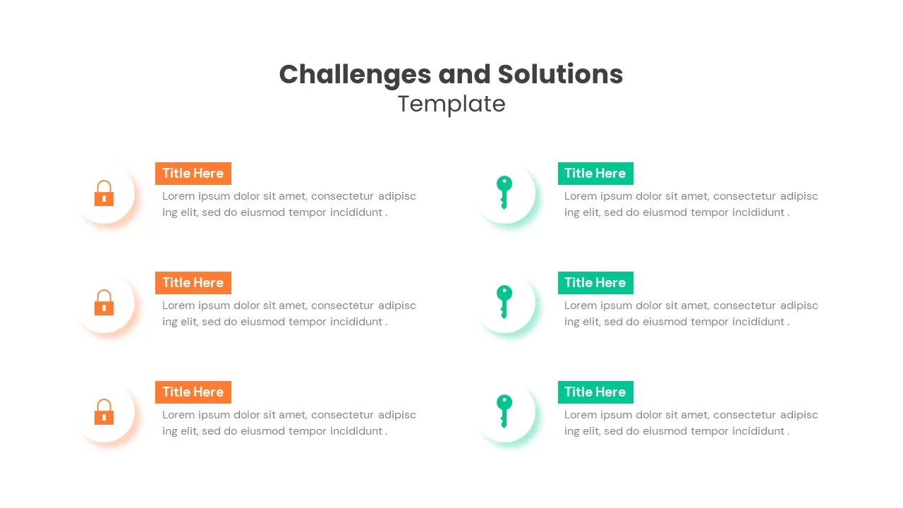 Challenges and Solutions PowerPoint Template