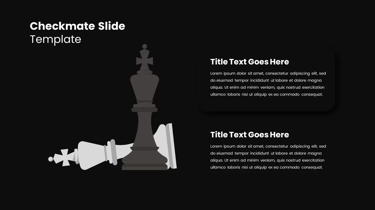 Checkmate Slide Template Dark