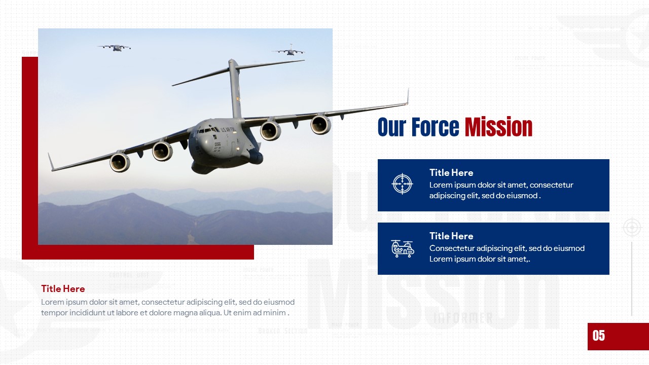 Free Air Force Presentation Template mission