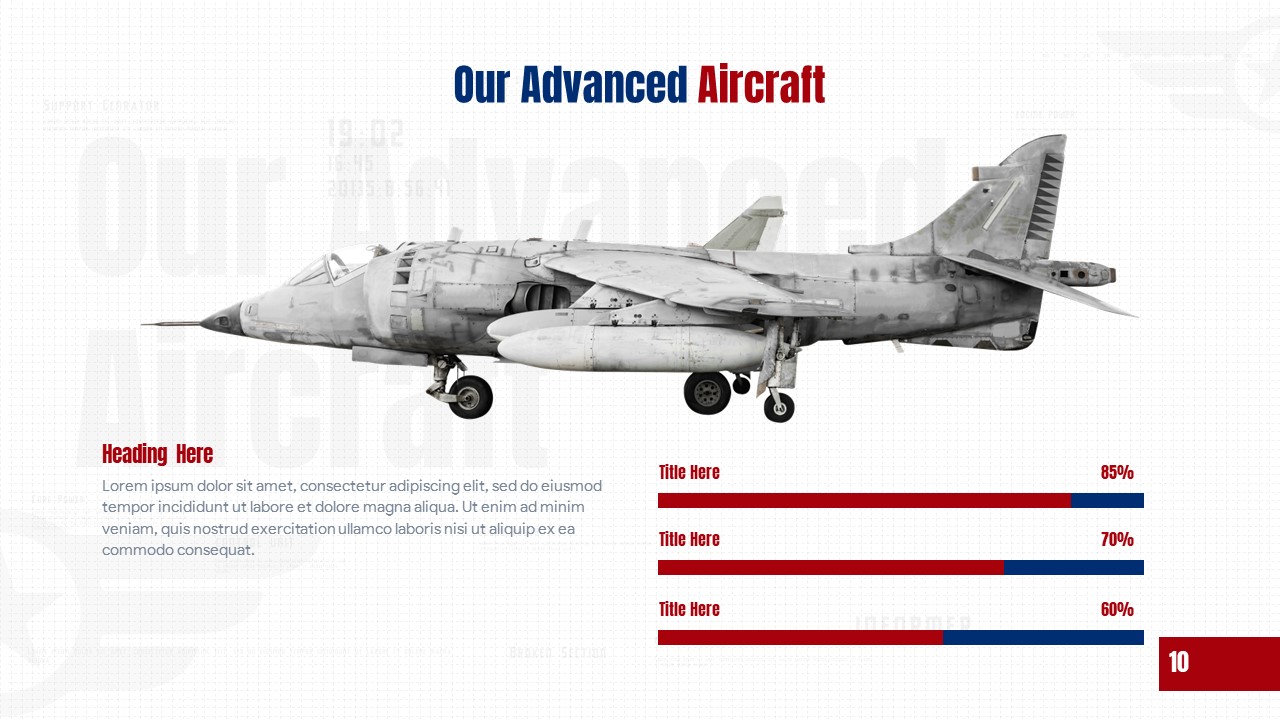 Free Air Force Presentation Template stats